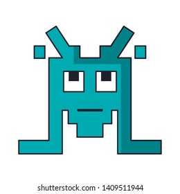 arcade game character galaxy vector illustration graphic design