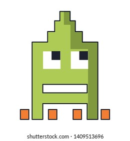 arcade game character galaxy vector illustration graphic design