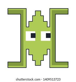 arcade game character galaxy vector illustration graphic design