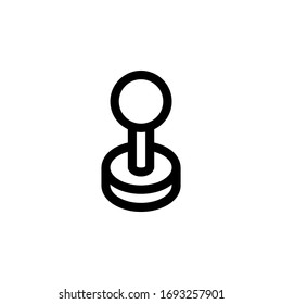 Arcade Game Console Outline Icon Vector Illustration
