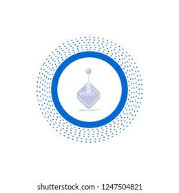 arcade, game, gaming, joystick, stick Glyph Icon. Vector isolated illustration