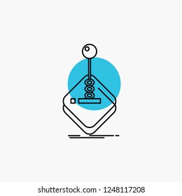 arcade, game, gaming, joystick, stick Line Icon