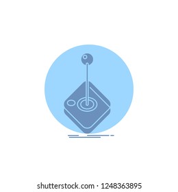 Arcade, game, gaming, joystick, stick Glyph Icon.