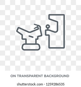 Arcade game icon. Arcade game design concept from Entertainment collection. Simple element vector illustration on transparent background.