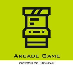 Arcade game icon signs