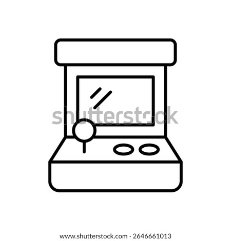 Arcade Game Icon vector stock illustration