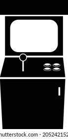 Arcade Game Machine icon on white background. Old Arcade machine sign. Gaming machine symbol. flat style.