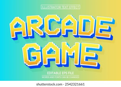 Arcade Game Text Effect, game