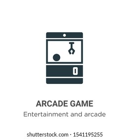 Arcade game vector icon on white background. Flat vector arcade game icon symbol sign from modern entertainment and arcade collection for mobile concept and web apps design. - Shutterstock ID 1541195255