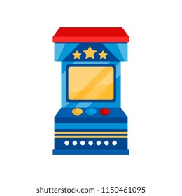 Arcade game vending machine vector Illustration on a white background