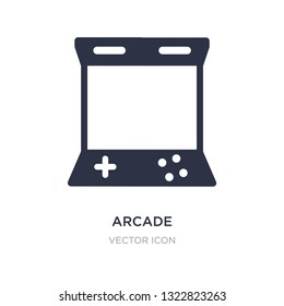 arcade icon on white background. Simple element illustration from Entertainment and arcade concept. arcade sign icon symbol design.