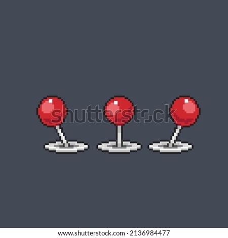 arcade joystick for animation in pixel style