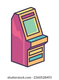 icono de arte pop de los años 90 aislado