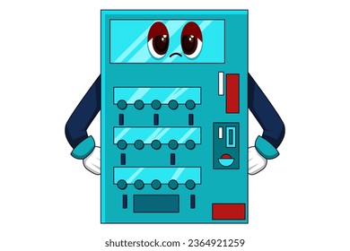 Arcade Machine Character Design Illustration