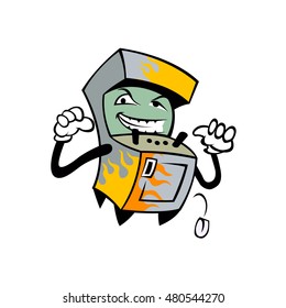 Arcade Machine Game Cartoon