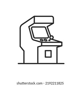 Arcade machine icon. flat vector illustration.