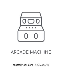 Arcade Machine linear icon. Modern outline Arcade Machine logo concept on white background from Entertainment and Arcade collection. Suitable for use on web apps, mobile apps and print media.