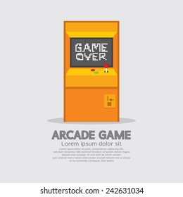 Arcade Machine Vector Illustration