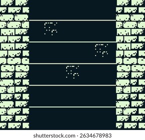 Arcade, fundo pixel art, estilo retro. 8 bits. Ativos do jogo. Ilustração vetorial.