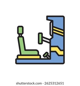 Arcade Racing Icon Vector Illustration
