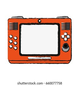 arcade screen with buttons and joystick videogames related icon 