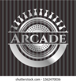 Arcade silvery emblem