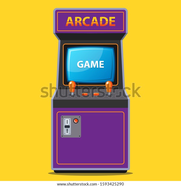 Arcade Slot Machine 80s Retro Style Stock Vector (Royalty Free ...