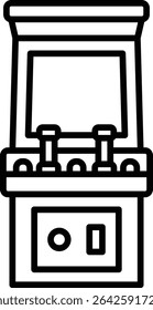Arcade vector icon. Can be used for printing, mobile and web applications.