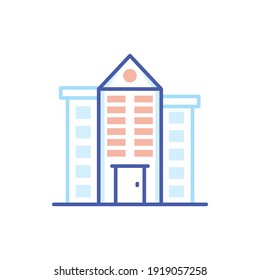 Ilustración de estilo de icono vectorial de arcada. EPS 10