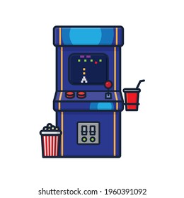 Arcade video game isolated  vector illustration for Video Games Day on September 12.