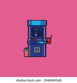 Arcade Video Game Vector Illustration For Video Games Day On September 12.