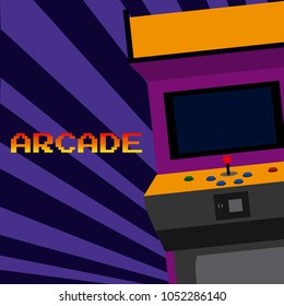 Arcade vintage videogame