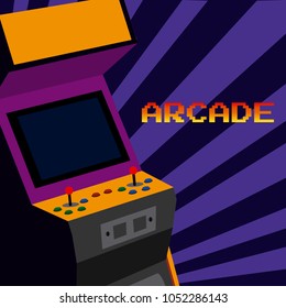 Arcade vintage videogame