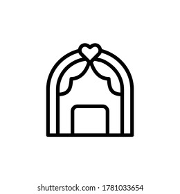 Arch, altar, wedding icon. Simple line, outline vector elements of marriage icons for ui and ux, website or mobile application