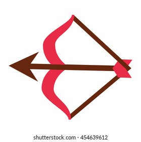 arch arrow cupid icon  graphic isolated vector
