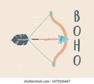 arch and arrow decoration boho style