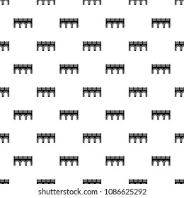 Arch bridge pattern vector seamless repeating for any web design