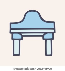 Arch color vector doodle simple icon design