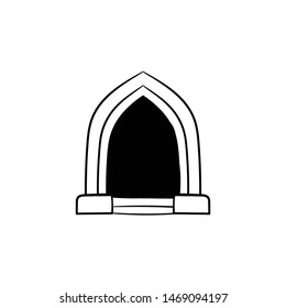 Arch. Doodle style hand drawing doodle