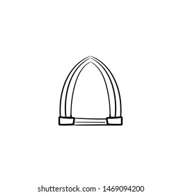 Arch. Doodle style hand drawing doodle