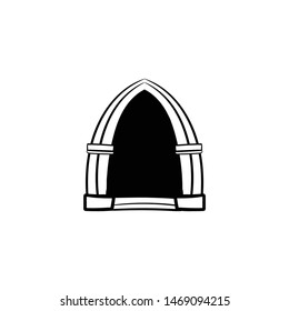 Arch. Doodle style hand drawing doodle