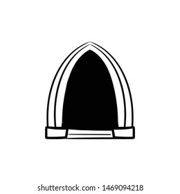 Arch. Doodle style hand drawing doodle