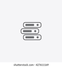 Arch Files Vector Icon on gray background