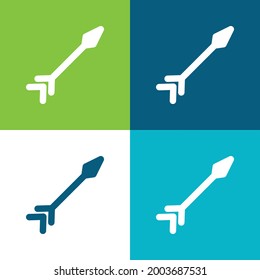 Arch Flat four color minimal icon set