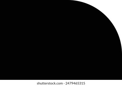 Arch frame or leaf design aesthetic element in trendy style, simple frame and elements, aesthetic geometric form for you stylized background project, template, poster, social media and silhouette.