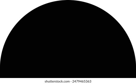 Arch frame or leaf design aesthetic element in trendy style, simple frame and elements, aesthetic geometric form for you stylized background project, template, poster, social media and silhouette.