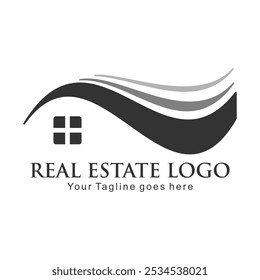 Arch house roof property design vector
