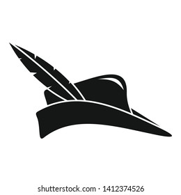 Arch hunter hat icon. Simple illustration of arch hunter hat vector icon for web design isolated on white background