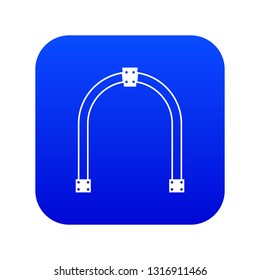 Arch icon digital blue for any design isolated on white vector illustration