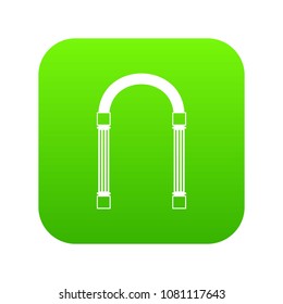 Arch icon digital green for any design isolated on white vector illustration